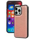 For iPhone 16 Pro Max Cowhide Texture Back Cover Phone Case(Rose Gold) - 1