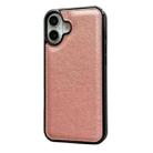 For iPhone 16 Plus Cowhide Texture Back Cover Phone Case(Rose Gold) - 2