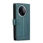 For vivo Y39 5G PU Genuine Leather Texture Embossed Line Phone Case(Green) - 3