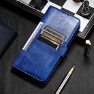 For iPhone 16 Pro Max Simple 6-Card Wallet Leather Phone Case(Blue) - 2