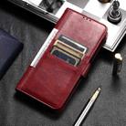 For iPhone 16 Pro Max Simple 6-Card Wallet Leather Phone Case(Wine Red) - 2