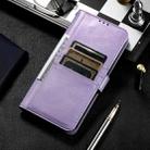 For iPhone 16 Pro Max Simple 6-Card Wallet Leather Phone Case(Purple) - 2