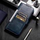 For iPhone 16 Pro Simple 6-Card Wallet Leather Phone Case(Navy Blue) - 2