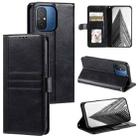 For Xiaomi Redmi 12C / 11A Global Simple 6-Card Wallet Leather Phone Case(Black) - 1