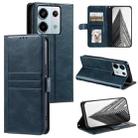For Xiaomi Redmi Note 13 Pro 5G Simple 6-Card Wallet Leather Phone Case(Navy Blue) - 1
