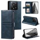 For Xiaomi Redmi K60 Ultra Simple 6-Card Wallet Leather Phone Case(Navy Blue) - 1