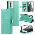 For Motorola Moto G53 5G Simple 6-Card Wallet Leather Phone Case(Green) - 1