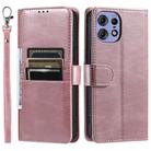 For Motorola Edge 50 Pro Simple 6-Card Wallet Leather Phone Case(Rose Gold) - 2