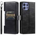 For Motorola Edge 50 Pro Simple 6-Card Wallet Leather Phone Case(Black) - 2