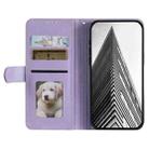 For Motorola Moto E14 Simple 6-Card Wallet Leather Phone Case(Purple) - 3