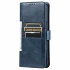 For Motorola Edge 60 Fusion Simple 6-Card Wallet Leather Phone Case(Navy Blue) - 3