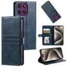 For Motorola Edge 60 Pro Simple 6-Card Wallet Leather Phone Case(Navy Blue) - 1