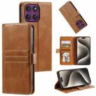 For Motorola Edge 60 Pro Simple 6-Card Wallet Leather Phone Case(Brown) - 1