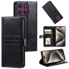 For Motorola Edge 60 Pro Simple 6-Card Wallet Leather Phone Case(Black) - 1