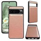 For Google Pixel 9 Pro XL Cowhide Texture Back Cover Phone Case(Rose Gold) - 1