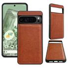 For Google Pixel 9 Pro XL Cowhide Texture Back Cover Phone Case(Brown) - 1