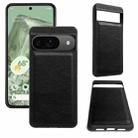 For Google Pixel 9 / Pixel 9 Pro Cowhide Texture Back Cover Phone Case(Black) - 1