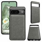 For Google Pixel 9 / Pixel 9 Pro Cowhide Texture Back Cover Phone Case(Grey) - 1