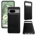 For Google Pixel 8a Cowhide Texture Back Cover Phone Case(Black) - 1