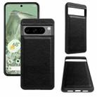 For Google Pixel 8 Pro Cowhide Texture Back Cover Phone Case(Black) - 1