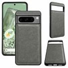 For Google Pixel 8 Pro Cowhide Texture Back Cover Phone Case(Grey) - 1