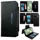 For Google Pixel 9 / Pixel 9 Pro Multifunctional 7-Card Wallet Leather Phone Case(Black) - 1