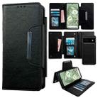 For Google Pixel 6 Multifunctional 7-Card Wallet Leather Phone Case(Black) - 1