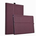 For Microsoft Surface Pro 10 Cloth Texture PC Tablet Protective Case(Wine Red) - 1