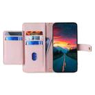 For Motorola Edge 50 Fusion 5G Sheep Texture Cross-body Zipper Wallet Leather Phone Case(Pink) - 3