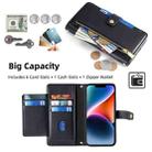 For Motorola Edge 50 Neo 5G Sheep Texture Cross-body Zipper Wallet Leather Phone Case(Black) - 3