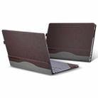 For Microsoft Surface Laptop 6 15 inch Laptop PU Leather Protective Case(Coffee Color) - 1