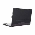 For Microsoft Surface Book 3 / 2 / 1 13.5 inch Cloth Texture Laptop Leather Case With Stand Function(Black) - 3