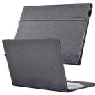 For Lenovo ThinkPad X1 Carbon Gen 11 Cloth Texture Laptop Leather Protective Case(Space Ash) - 1