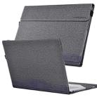 For Lenovo ThinkPad X1 Carbon Gen 10 Cloth Texture Laptop Leather Protective Case(Space Ash) - 1