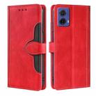 For Motorola Moto G85 5G Skin Feel Magnetic Buckle Leather Phone Case(Red) - 1