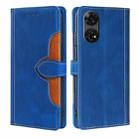 For Motorola Moto G Stylus 5G 2024 Skin Feel Magnetic Buckle Leather Phone Case(Blue) - 1
