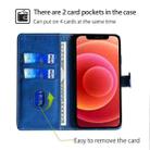 For Motorola Moto G Stylus 5G 2024 Skin Feel Magnetic Buckle Leather Phone Case(Blue) - 3