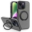 For iPhone 14 Yashi 360 Degree Rotating MagSafe Bracket Phone Case(Grey) - 1