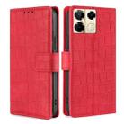 For Infinix Note 40 Pro 5G Skin Feel Crocodile Magnetic Clasp Leather Phone Case(Red) - 1