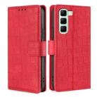 For Infinix Hot 50 4G Skin Feel Crocodile Magnetic Clasp Leather Phone Case(Red) - 1