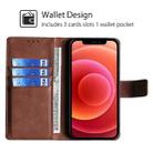 For Infinix Hot 50i 4G Skin Feel Crocodile Magnetic Clasp Leather Phone Case(Brown) - 3