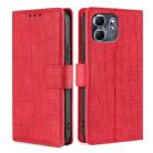 For Infinix Hot 50i 4G Skin Feel Crocodile Magnetic Clasp Leather Phone Case(Red) - 1