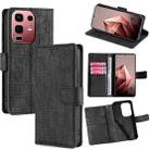 For Infinix Note 50s 5G Skin Feel Crocodile Magnetic Clasp Leather Phone Case(Black) - 1