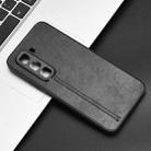 For Infinix Hot 50 Pro 4G Cow Pattern Sewing Card Bag Phone Case(Black) - 2
