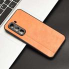For Infinix Hot 50 Pro 4G Cow Pattern Sewing Card Bag Phone Case(Orange) - 2