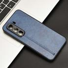 For Infinix Hot 50 Pro+ 4G Cow Pattern Sewing Card Bag Phone Case(Blue) - 2