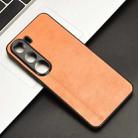 For vivo V40 Lite 4G / 5G IDN Cow Pattern Sewing Card Bag Phone Case(Orange) - 2