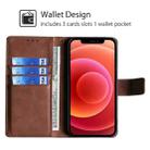 For Motorola Moto G Stylus 5G 2024 Skin Feel Crocodile Magnetic Clasp Leather Phone Case(Brown) - 3