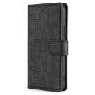 For Motorola Edge 50 Neo 5G Skin Feel Crocodile Magnetic Clasp Leather Phone Case(Black) - 2