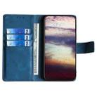 For Motorola Moto G 5G 2025 Skin Feel Crocodile Magnetic Clasp Leather Phone Case(Blue) - 3